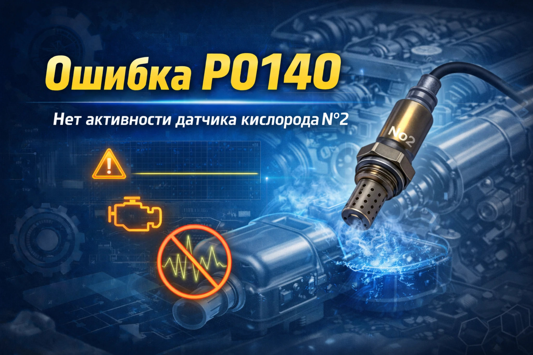 Ошибка P0140 — отсутствие активности заднего лямбда-зонда: когда датчик после катализатора молчит слишком долго