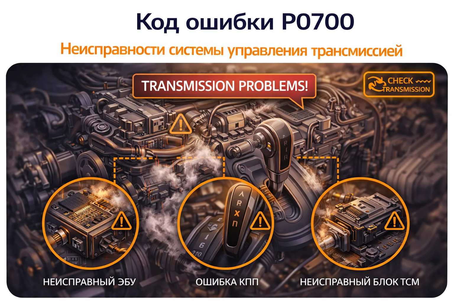 Ошибка P0700 — общая ошибка АКПП: что означает и как искать причину